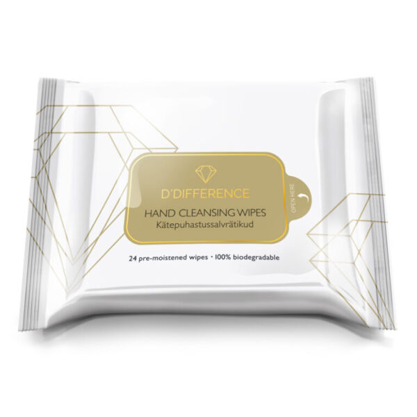 D`difference Hand Cleansing niisked kätepuhastusrätikud 24tk/pakis
