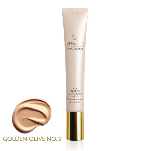 D`difference 6D Tinted Glow päevapalsam 50ml SPF 25 Golden Olive nr.2