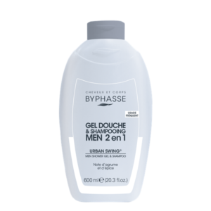 Šampoon-dušigeel 2in1 Byphasse Urban Swing White meestele 600ml