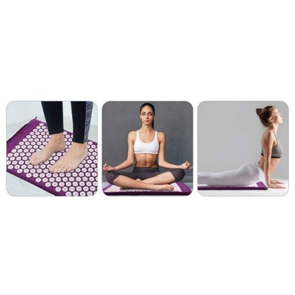 Punktimassaaži matt MM-002 Acupressure Mat, must - Image 3