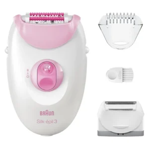 Braun epilaator Silk epil 3, valge/roosa