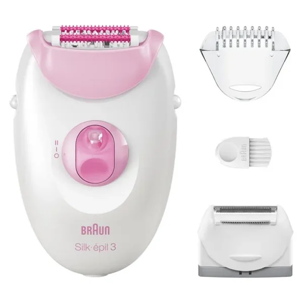 Braun epilaator Silk epil 3, valge/roosa