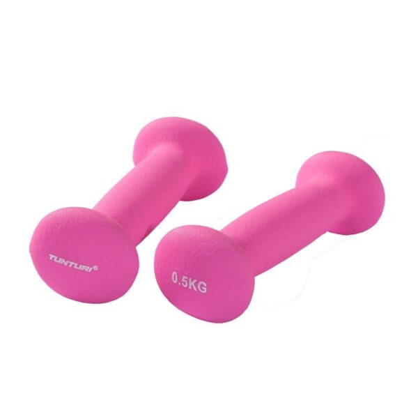 Neopreenist hantlid TUNTURI 0.5kg, roosa 2tk