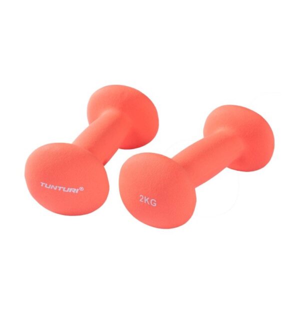 Neopreenist hantlid TUNTURI 2kg, punane 2tk