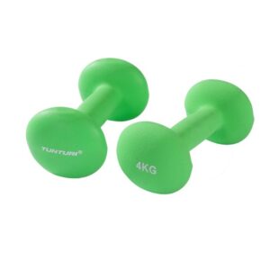Neopreenist hantlid TUNTURI 4kg, roheline 2tk
