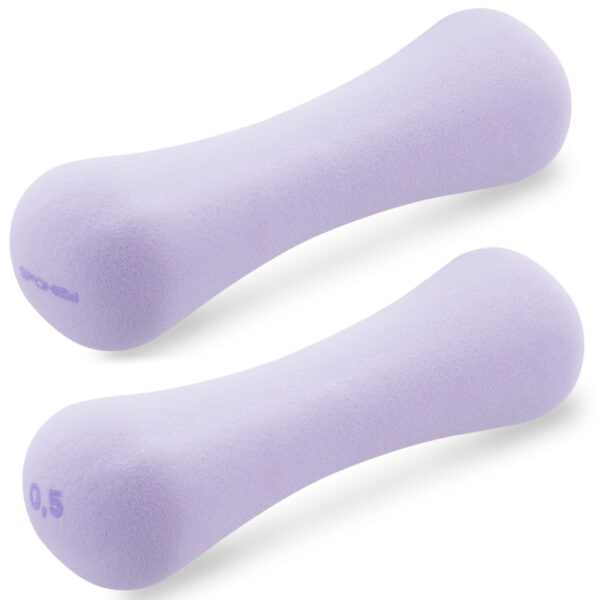 Neopreenist hantlid SPOKEY Bone 0.5 kg (2 tk), lillad - Image 3