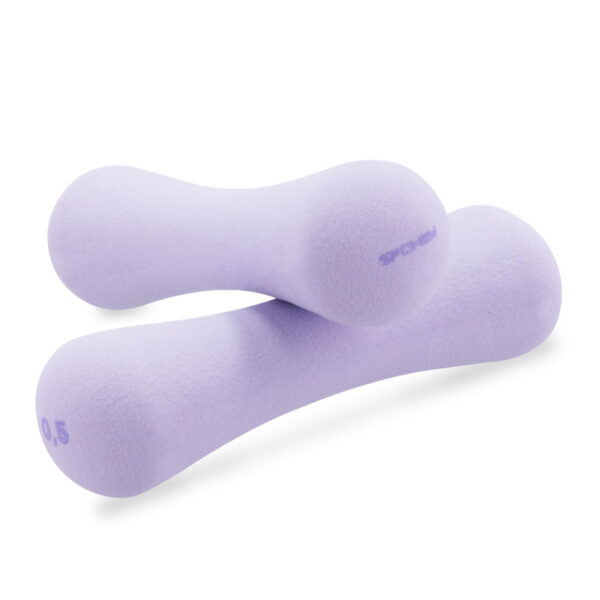 Neopreenist hantlid SPOKEY Bone 0.5 kg (2 tk), lillad - Image 2