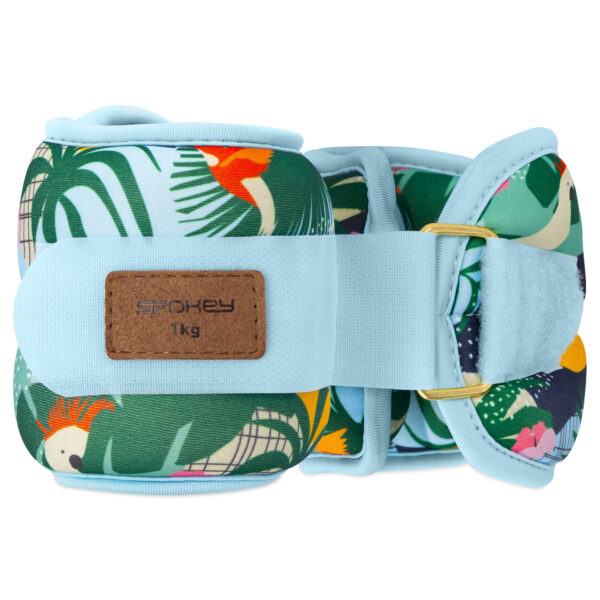 Randme- ja pahkluuraskused SPOKEY Home Jungle 2x1 kg, sinine-kirju - Image 4