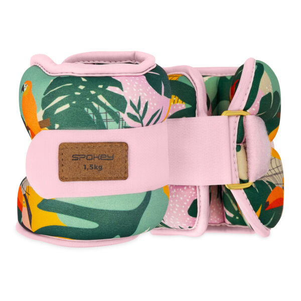 Randme- ja pahkluuraskused SPOKEY Home Jungle 2x1.5 kg, roosa-kirju - Image 4
