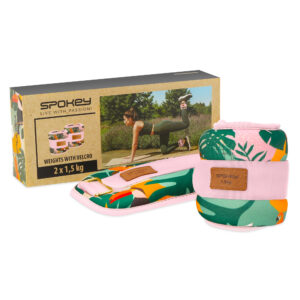 Randme- ja pahkluuraskused SPOKEY Home Jungle 2x1.5 kg, roosa-kirju