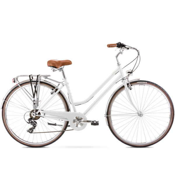 Naiste jalgratas Romet Vintage Eco D, 28", valge (2023) (M)
