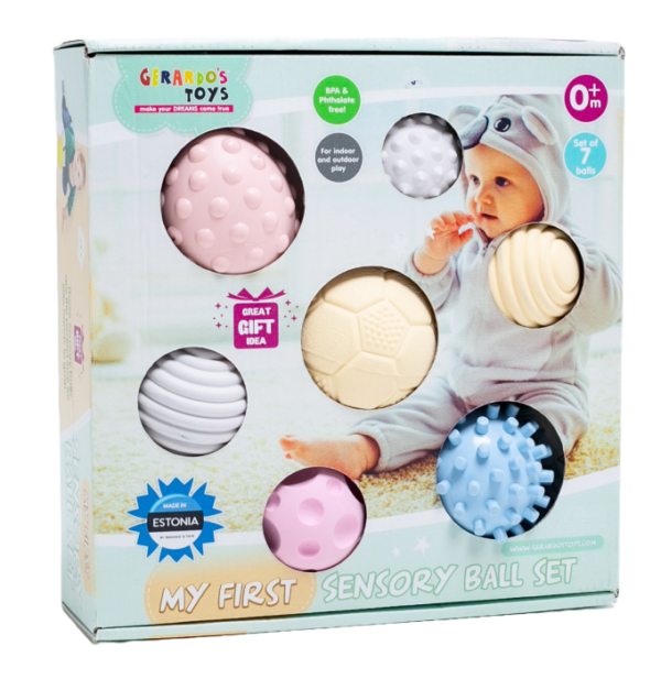 Gerardo's Toys sensoorsete beebipallide komplekt 7tk