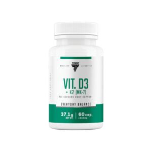 Vitamiinikapslid TREC VIT. D3+K2 (MK-7), 60 kapslit