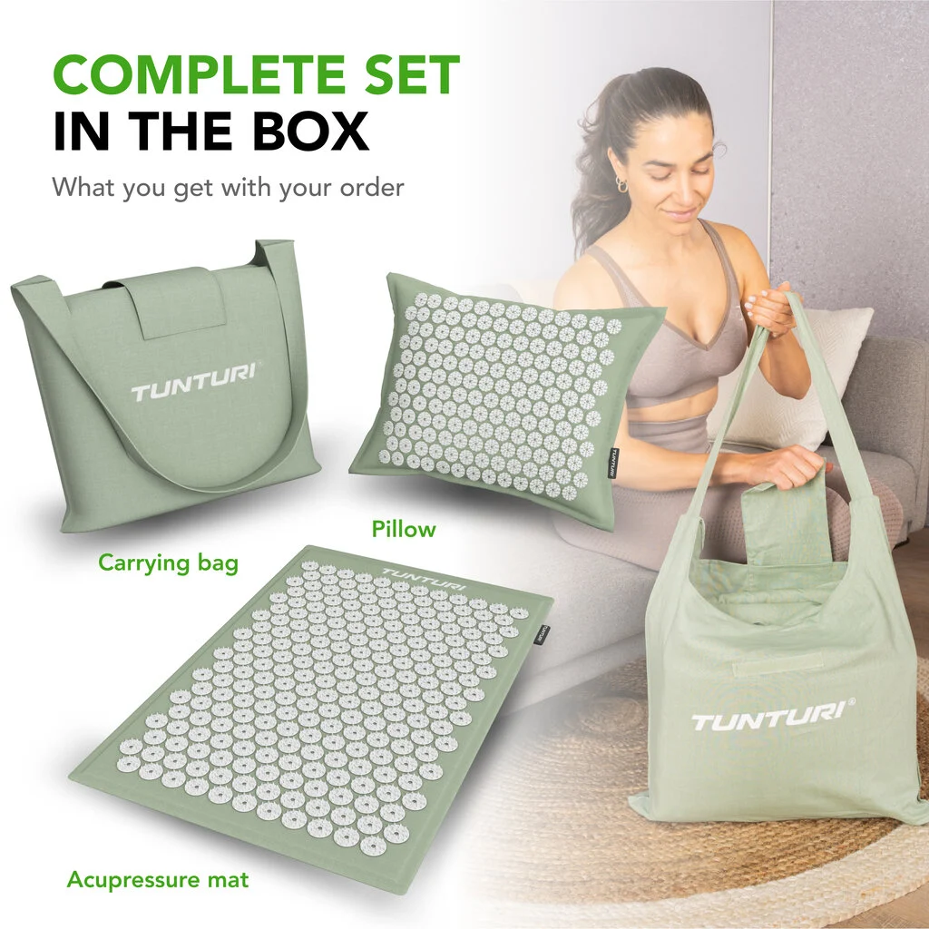 Punktimassaaži matt+padi TUNTURI PRO, mint - Image 9