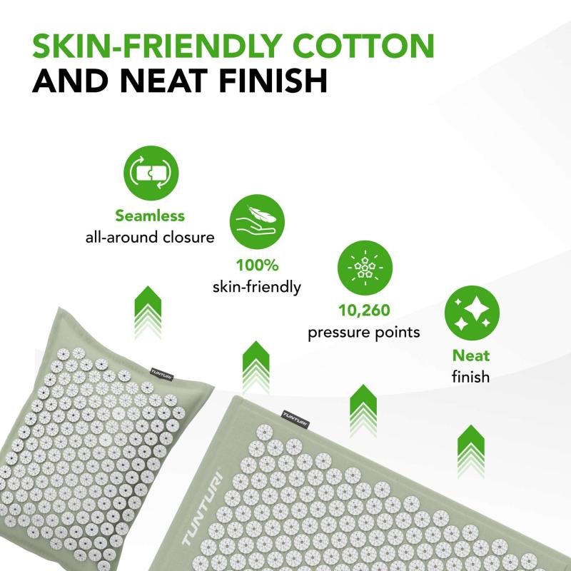 Punktimassaaži matt+padi TUNTURI PRO, mint - Image 2